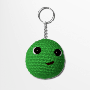 Green Worry Pet Keychain