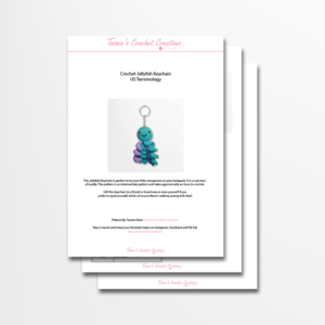 Crochet Jellyfish Keychain PDF Pattern