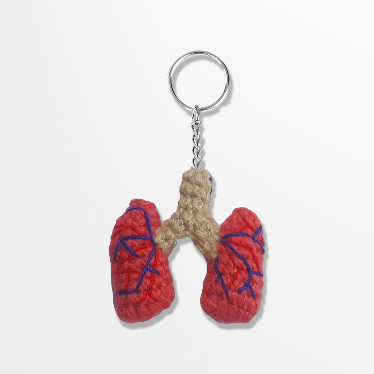 Crochet Organ Lungs Keychain PDF Pattern - Image 2