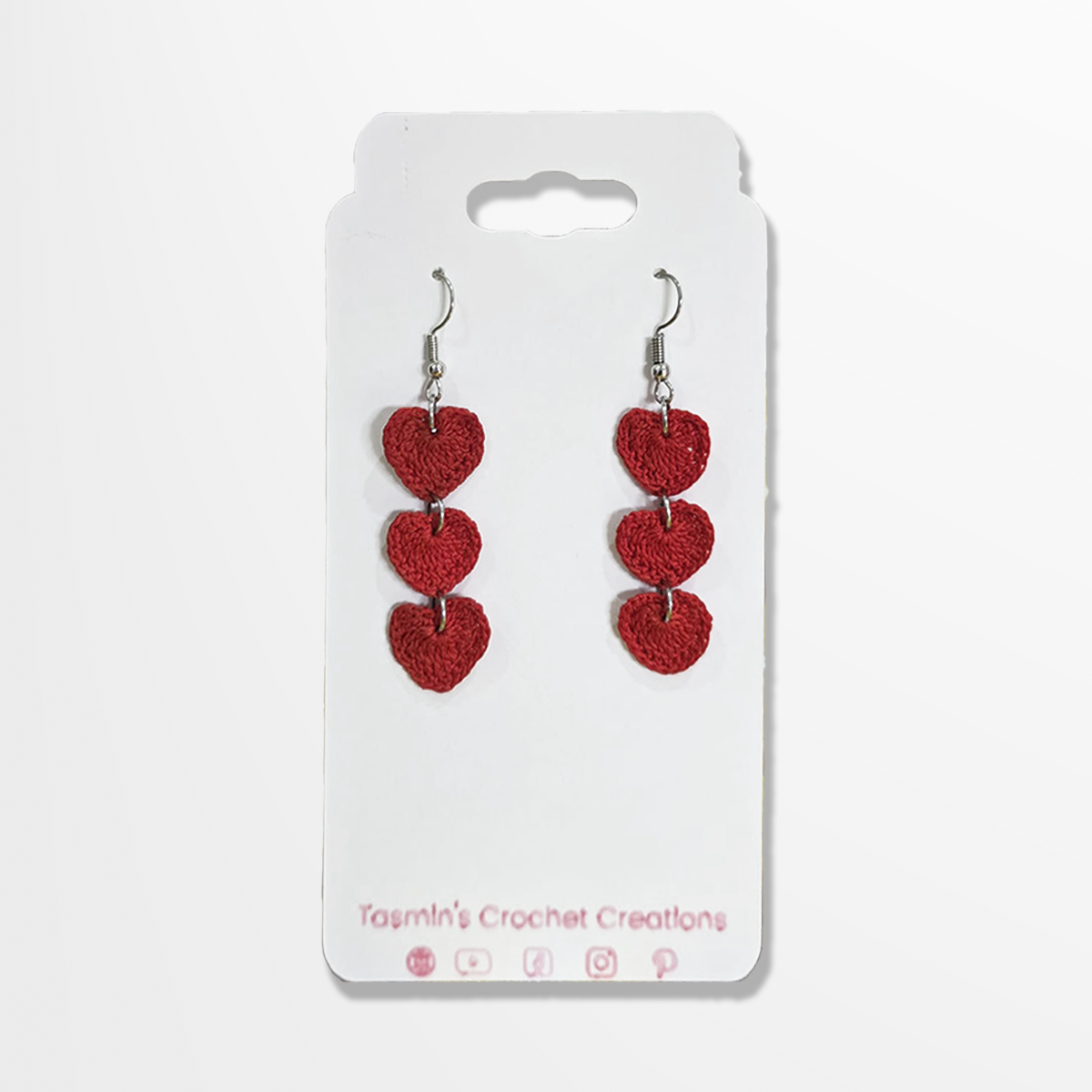 Red Heart Earrings