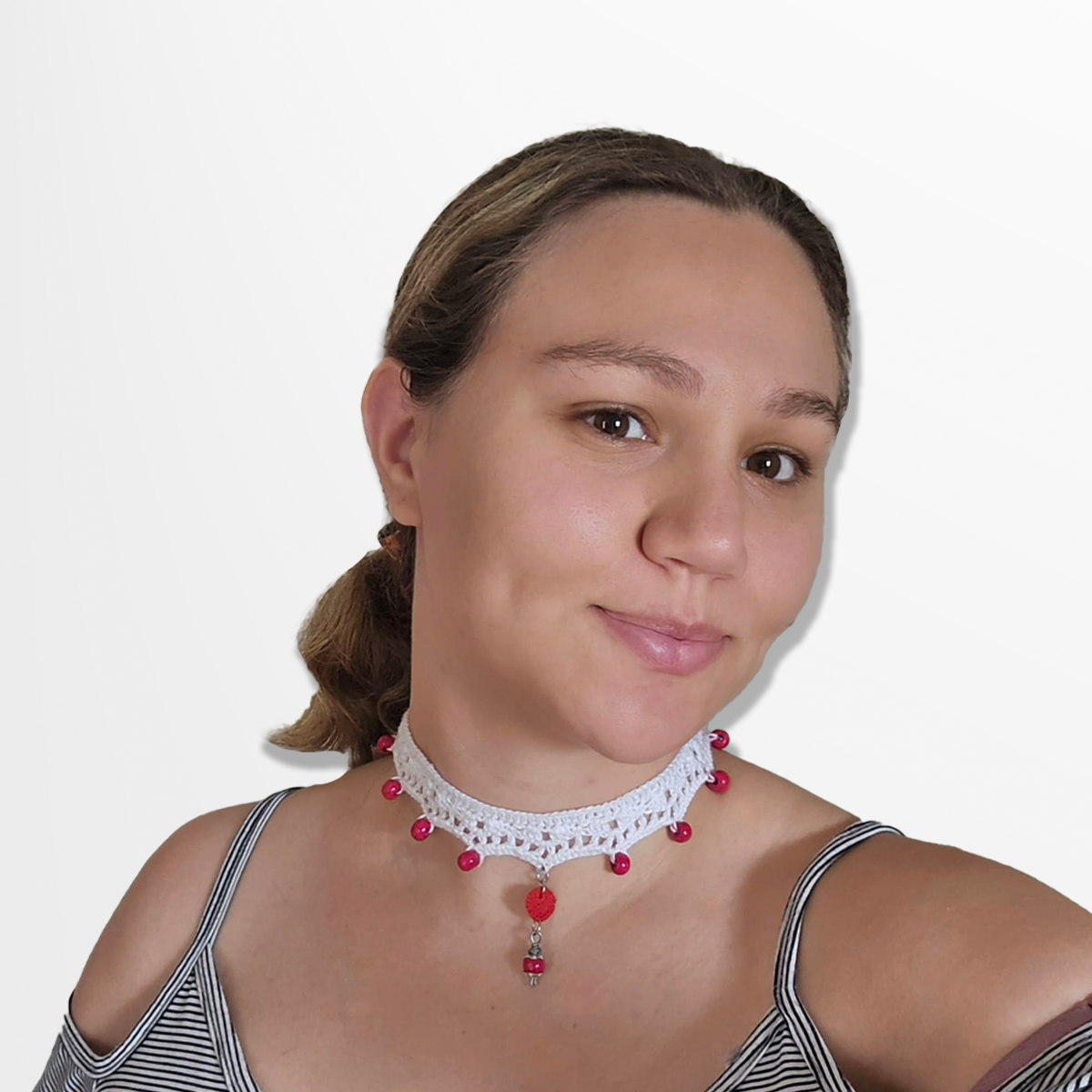 Heart Pendant Chocker Necklace - Image 7