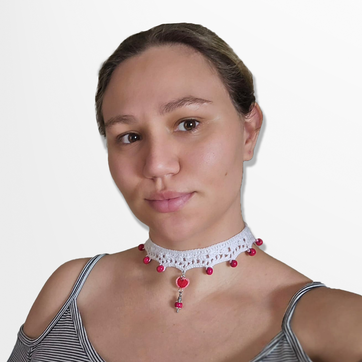 Heart Pendant Chocker Necklace - Image 6