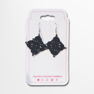 Black Lace Earrings